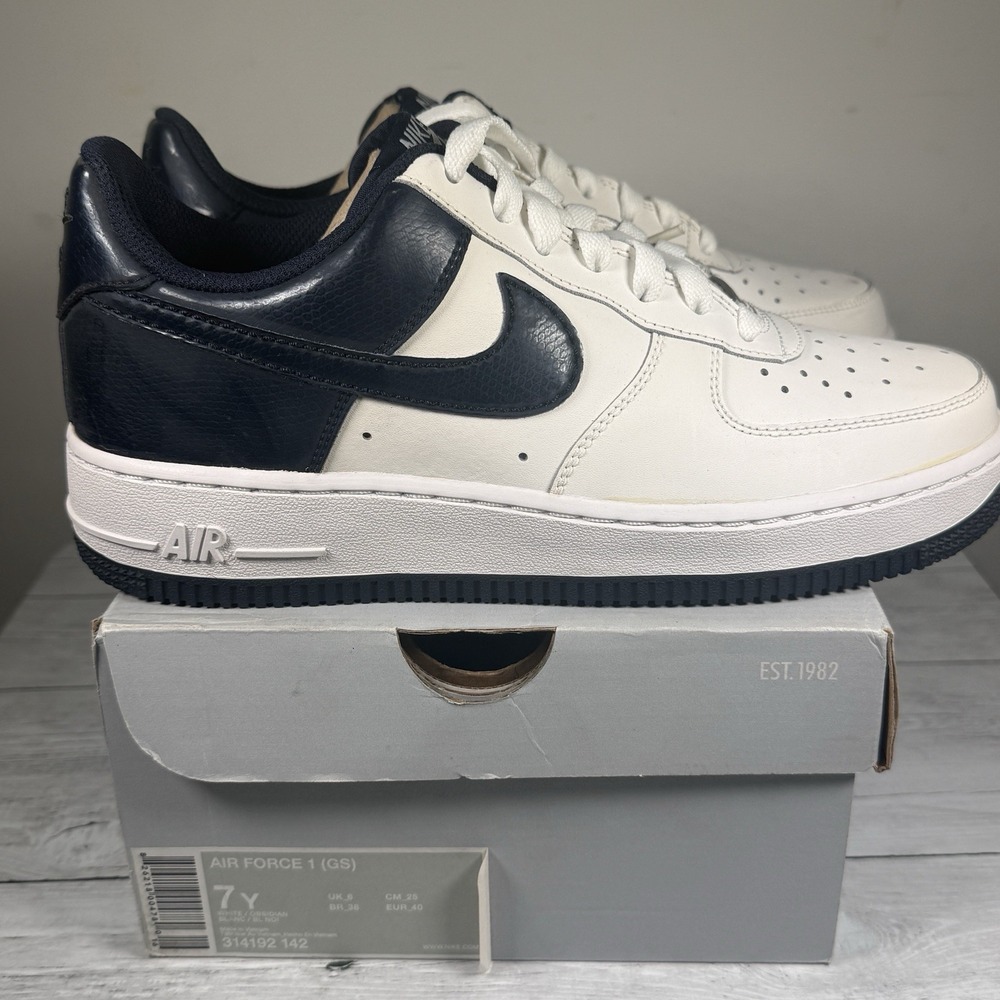 Nike Air Force 1 Low 'Obsidian' (GS) Sz 7Y / Women's 8.5(314192-142) Used OG Box